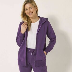 Zippzáras kabát kapucnival, szálcsiszolt moltonból kép