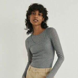 Reserved - Kétrétegű felső - Szürke kép