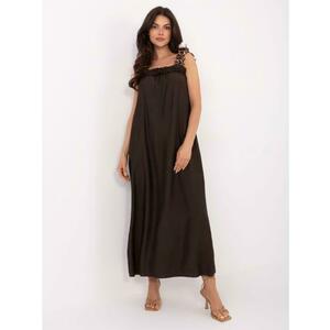 Sötétbarna nyári maxiruha kép