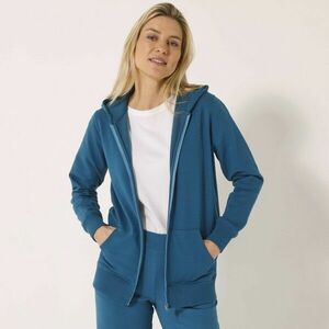 Zippzáras kabát kapucnival, szálcsiszolt moltonból kép