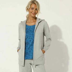 Zippzáras kabát kapucnival, szálcsiszolt moltonból kép