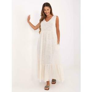 Világos bézs ruha zsebekkel OCH BELLA kép