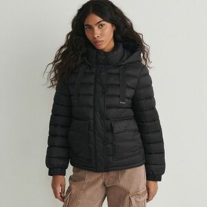 Reserved - Enyhén bélelt, steppelt dzseki - Fekete kép