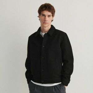 Reserved - Gyapjúkeverék dzseki - Fekete kép