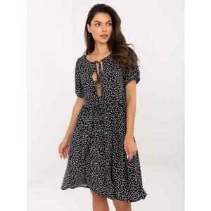 Fekete-fehér pöttyös nyári ruha SUBLEVEL kép