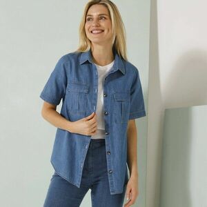 Rövid ujjú ing, világos farmer kép