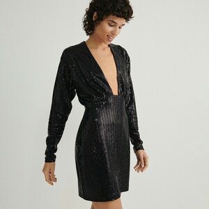 Reserved - Ruha mély nyakkivágással - Fekete kép