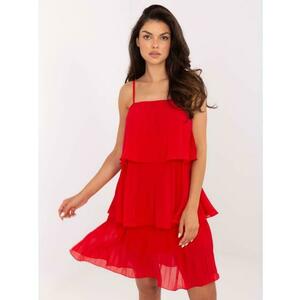 Piros, réteges estélyi ruha OCH BELLA kép