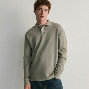 Reserved - Ostyakötésű, hosszú ujjú pólóing - Bézs kép