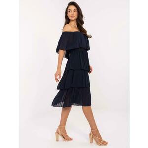 Tengerészkék réteges csíkos ruha OCH BELLA kép