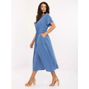 Piszkos kék rövid ujjú ruha OCH BELLA kép