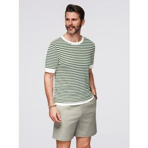 Pamut póló mellkason és háton nyomtatással - sötétbézs V2 OM-TSWT-0201 OM-TSWT-0201 kép