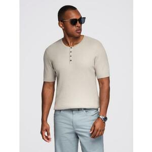 Pamut póló mellkasi és hátsó nyomtatással - sötétbézs V2 OM-TSWT-0201 OM-TSWT-0201 kép