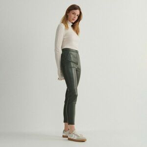 Reserved - Műbőr nadrág - Khaki kép