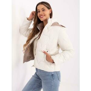 Ecru átmeneti kabát kapucnival kép