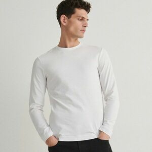 Reserved - Slim fit hosszú ujjú blúz - Fehér kép