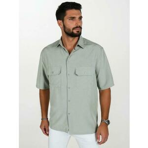 Férfi rövid ujjú ing, szürke kép