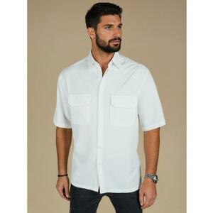 Férfi rövid ujjú ing fehér kép