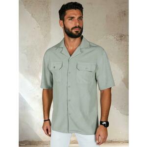 Férfi rövid ujjú ing szürke kép