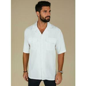 Férfi rövid ujjú ing fehér kép