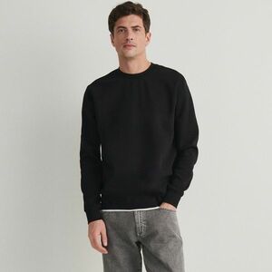 Reserved - Egyszerű, pamutban gazdag melegítőfelső - Fekete kép