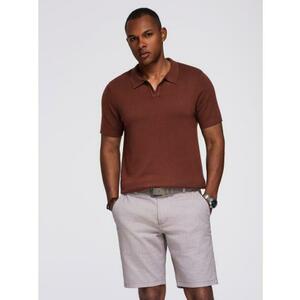 Férfi kabát magas gallérral és aszimmetrikus gombolással – fekete V2 OM-COWC-0141 kép