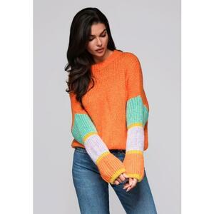 Női pulóver LW-SWSW-0107 - narancssárga kép