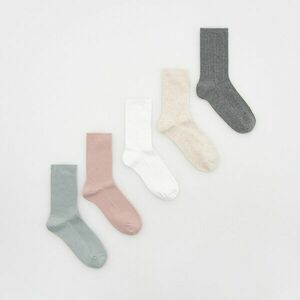 Reserved - 5 pár pamutban gazdag zokni - Rózsaszín kép