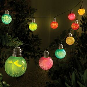 10 darabos napelemes fénylánc pasztell kép