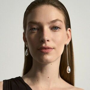 Reserved - Ezüstözött fülbevalószett - Ezüst kép