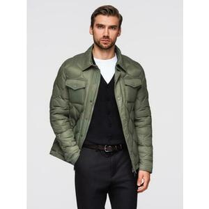 Férfi pólókészlet SLIM FIT hosszú ujjú, V-kivágással és logóval, 2 darab – sötétkék és fekete V3 Z103 kép