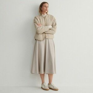 Reserved - Viszkózkeverék midiszoknya - Krém kép