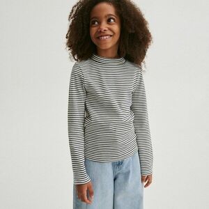 Reserved - Csíkos, hosszú ujjú póló - Fehér kép