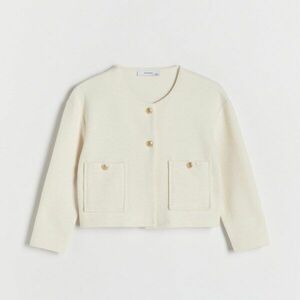 Reserved - Blézer aranyszínű gombokkal - Krém kép