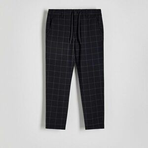 Reserved - Kockás slim carrot nadrág - Fekete kép