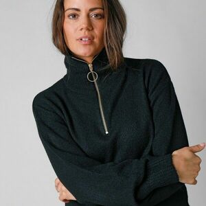 Pulóver felhúzható cipzárral kép