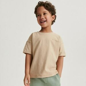 Reserved - Oversized póló feliratokkal - Bézs kép