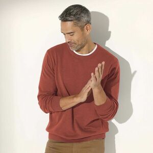 Kerek nyakú pulóver hosszú ujjakkal kép