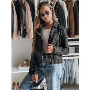 Női bőrdzseki DARKGLORY ramoneska fekete kép