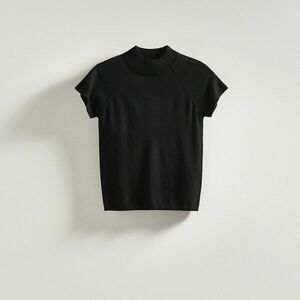 Reserved - Félgarbós nyakú blúz - Fekete kép