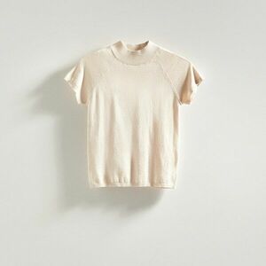 Reserved - Félgarbós nyakú blúz - Krém kép