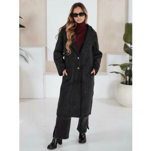 Hosszú női bunda, fekete kép