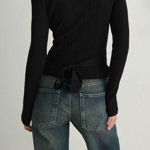 Reserved - Pulóver kötéssel - Fekete kép