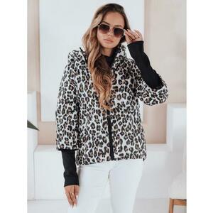 Női átmeneti kabát leopárdmintás VARESSA fehér kép