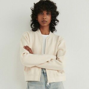 Reserved - Gombos pulóver - Krém kép