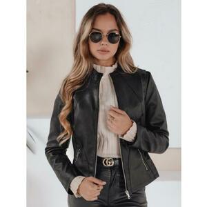 Női műbőr kabát ramones stílusban, fekete kép