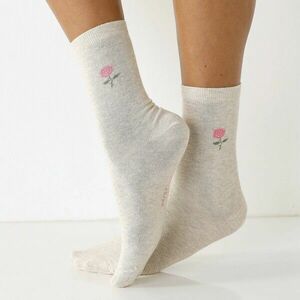 7 pár rózsás mintás zokni készlet kép