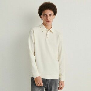 Reserved - Ostyakötésű, hosszú ujjú pólóing - Krém kép