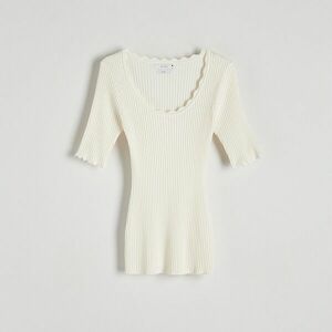 Reserved - Viszkózblúz - Krém kép