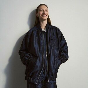 Reserved - Bomberdzseki ráncolt díszítéssel - Tengerészkék kép